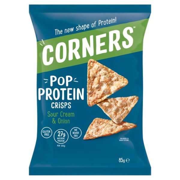 Corners Pop Protein Crisps Sour Cream 85g