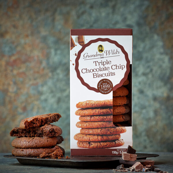 Grandma Wilds Luxury Triple Chocolate Biscuit 150g