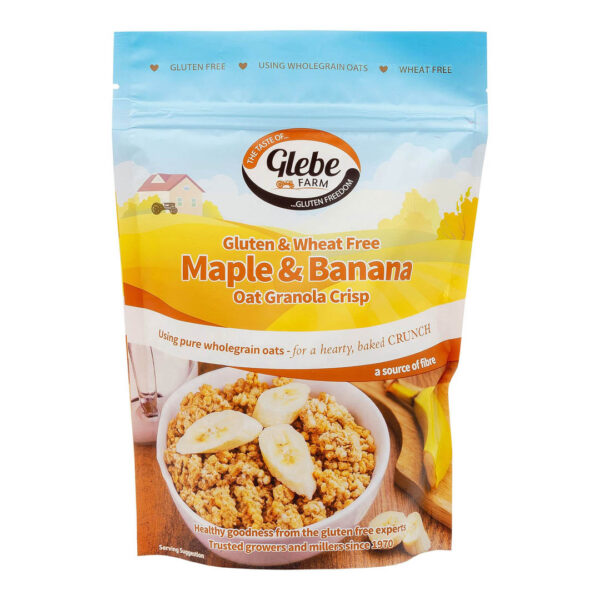 GLEBE FARM GLUTEN FREE Maple Banana Granola 325g