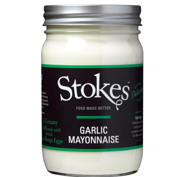 Stokes Real Garlic Mayonnaise with Extra Virgin Olive Oil 345g