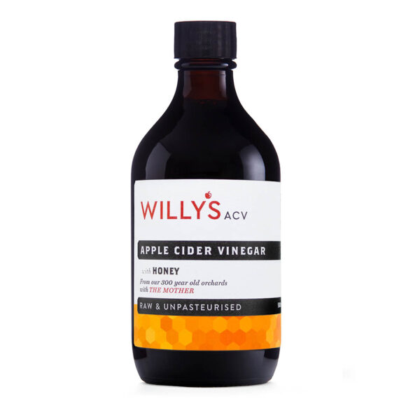 Willys Apple Cider Vinegar with The Mother Honey 500ml