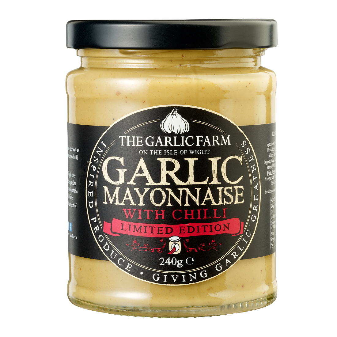 Garlic Farm Garlic Mayonnaise with Chilli 240g Farmers Fayre