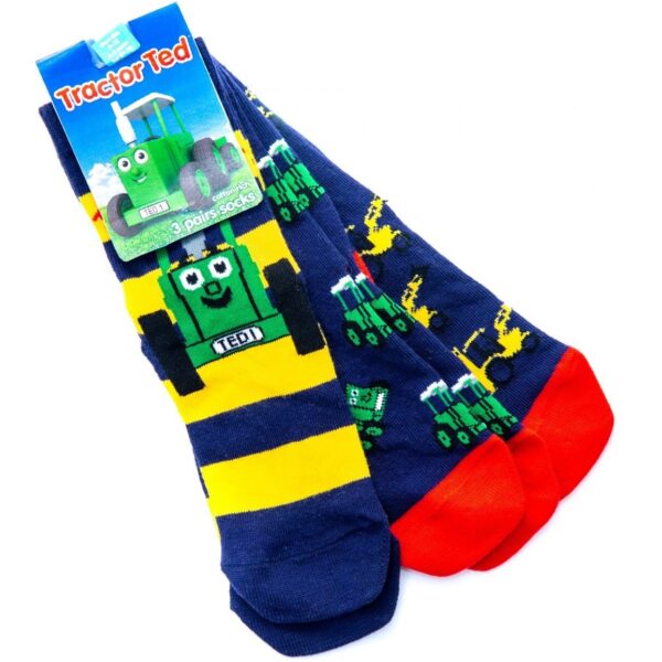 Tractor Ted Socks (3 Pack) Farmers Fayre