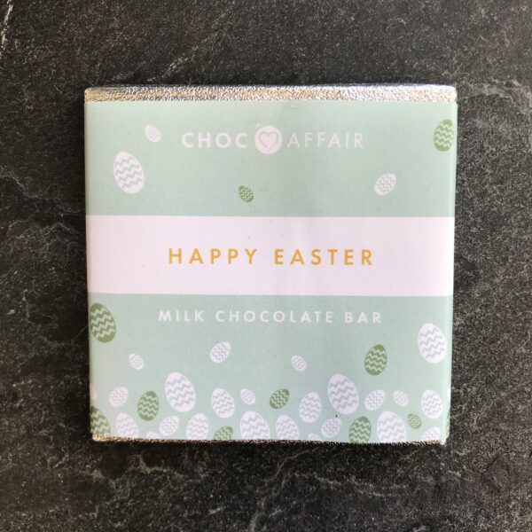 Choc Affair Happy Easter Milk Chocolate Bar 30g