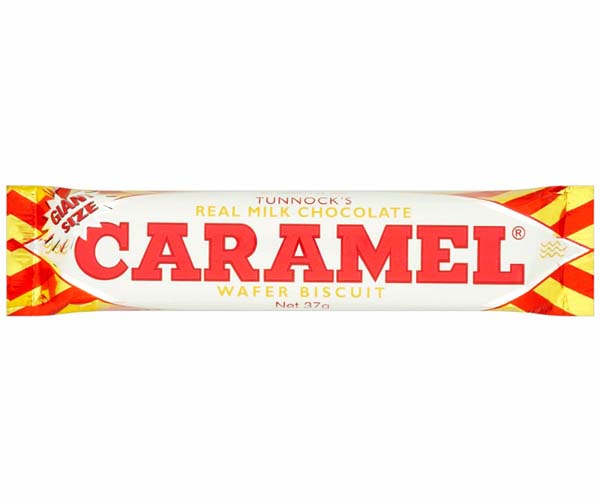 Tunnocks Milk Chocolate Caramel Wafer Biscuit 37g
