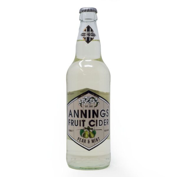 Annings Fruit Cider - Pear & Mint 4% Vol 500ml