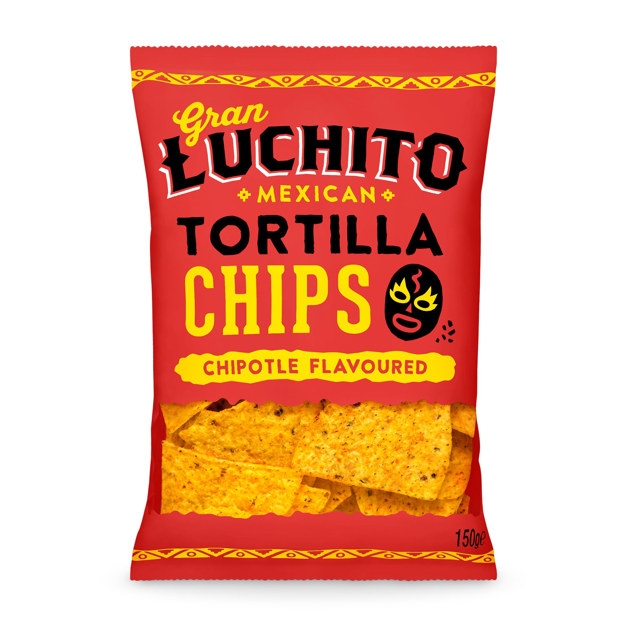 Gran Luchito Gluten Free Chipotle Flavoured Tortilla Chips 150g